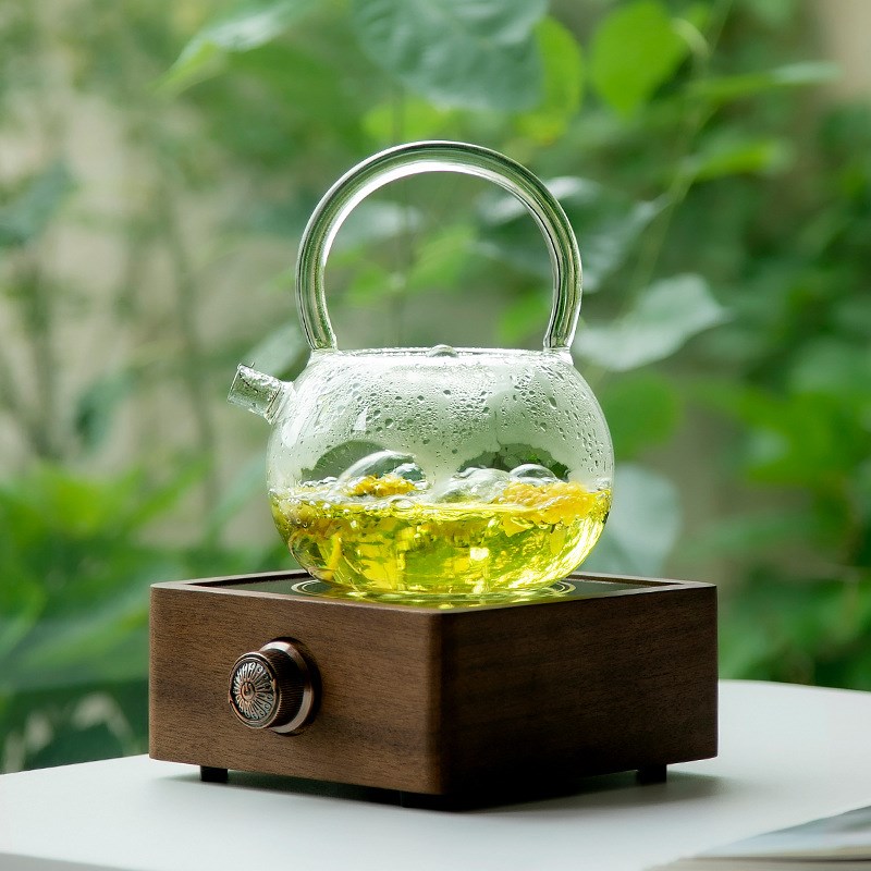煮茶提梁壶壶家用室内加厚高硼硅玻璃耐高温N烧水泡茶电陶炉煮茶