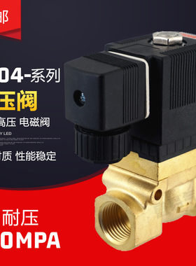 高压电磁阀5404-04/02/06/08 4分6分1寸吹瓶机水阀气阀220V24V12V