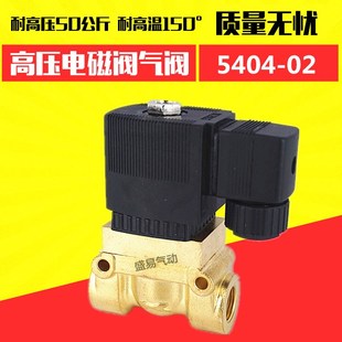 AC220V 2分高压高温电磁阀 吹瓶机空压机水阀气阀 DC24V 5404