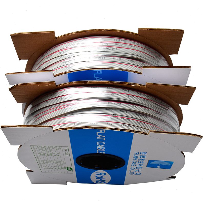 甄选胜牌UL2651-28AWG红边灰排线PH1.27间距3P-60P排线端子线