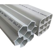 甄选河北联塑PVC格栅管 联塑PVC七孔梅花管 联塑PVC七孔蜂窝管