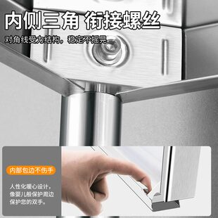 甄选家用极窄置物架夹缝20公分窄柜厨房台面不锈钢超窄25cm宽收纳