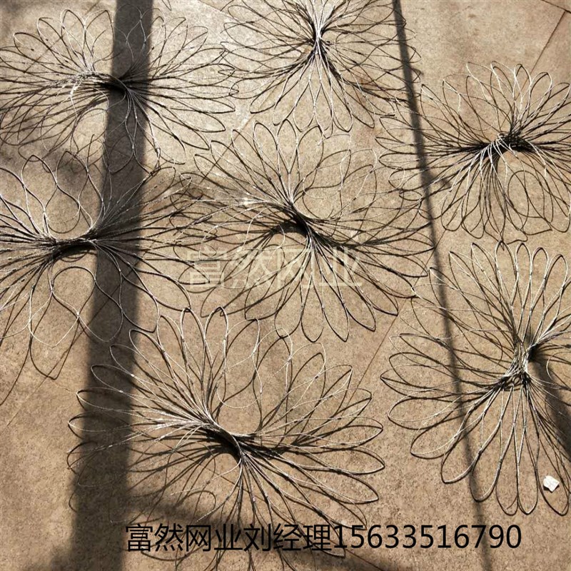 不锈钢钢丝绳卡扣装饰网 包塑绳卡扣网 铝合金扣网建筑防坠装饰网