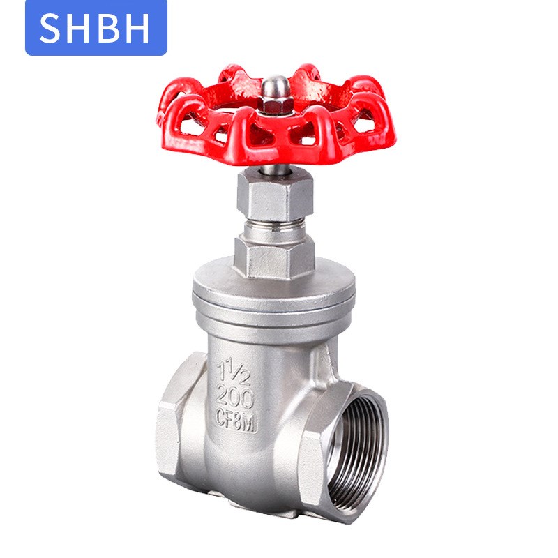 304/316不锈钢内螺纹闸阀 Z15W-16P丝扣水表开关阀直通式水暖管道