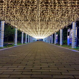 户外露营太阳能冰条灯室外长廊亮化装饰窗帘灯网红氛围瀑布灯