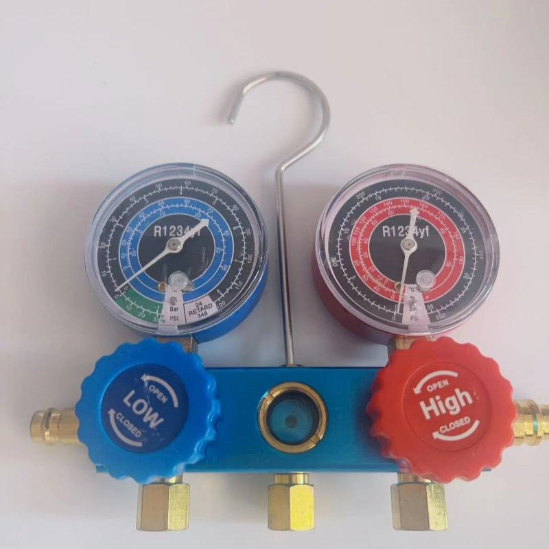 汽车空调加氟R1234yf组合压力表冷媒加液充氟表全套维修工具箱