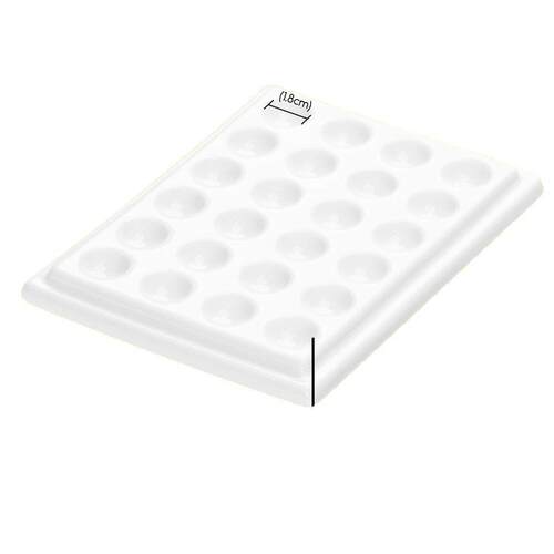 陶瓷水彩颜料分装盘18色24色36色48色陶瓷调色盘 精致便携水彩盘