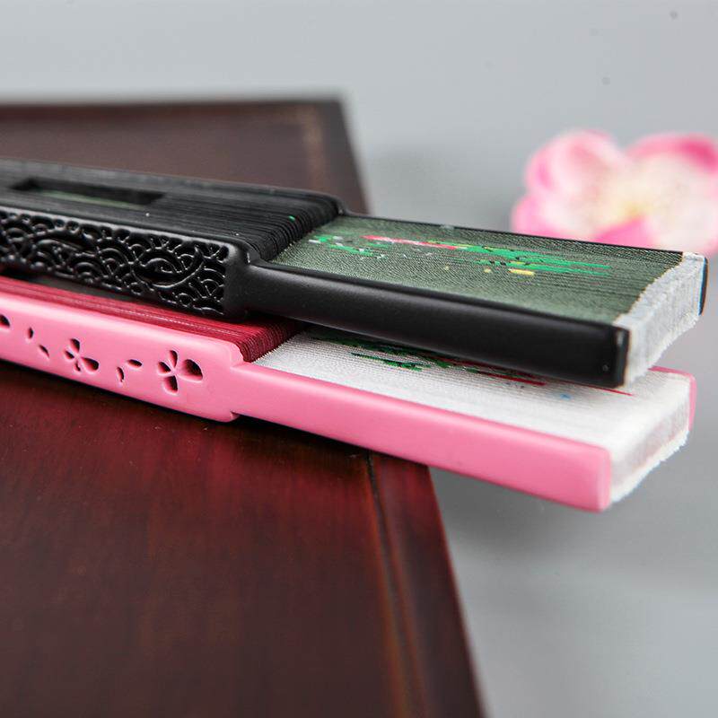 手绘镂空扇子古风折扇中国风丝绸女式扇日式和风古典工艺扇礼扇