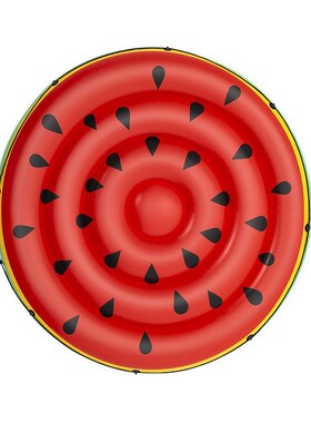 Bestway43140大西瓜浮岛水上充气游泳漂双人浮排沙发床加厚