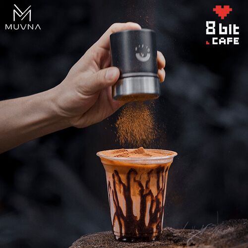 MUVNA慕威纳 咖啡撒粉器抹茶可可粉糖粉筛筒304洒粉拉花印花模具