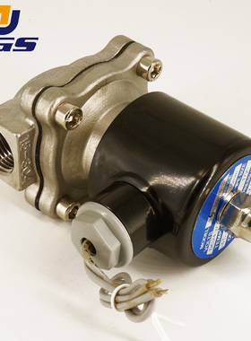 304不锈钢空气电磁阀水阀气阀常闭2分3分4分6分DN08DN10DN15DC24V