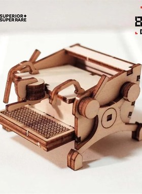 SSR 木制拼装咖啡机模型仿真积木咖啡辣妈gs3 lelitv3 slayer
