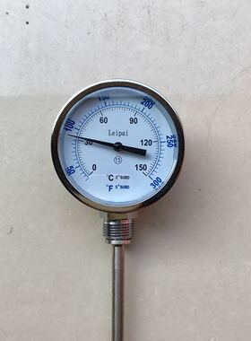 Leipai 双金属温度计 wss-411 0-150度 L=700mm m27x2 径向