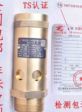 A28X-16T弹簧式安全阀AK28X全铜安全阀空压机螺杆机a28x-16安全阀