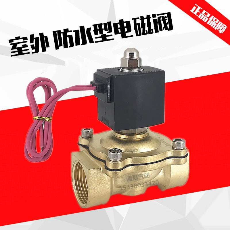 防水防雾型电磁阀2W3115 2W3120 2W3125水阀气阀AC220V DC24V