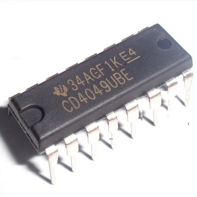 德州TI 4049进口 CD4049UBE  DIP-16  集成芯片 (25个/管) 2.1/个