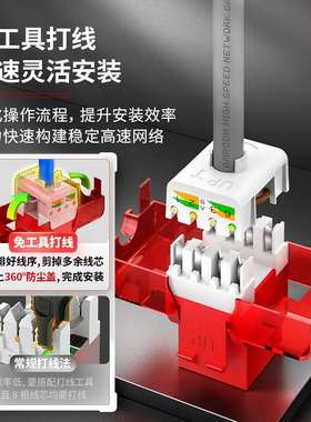 安普康AMPCOM网络配线架超六类千兆非屏蔽免压24口CAT6A万兆rj45