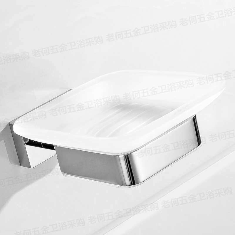 出口德国304不锈钢玻璃皂碟架浴室肥皂碟置物架卫生间香皂碟架子