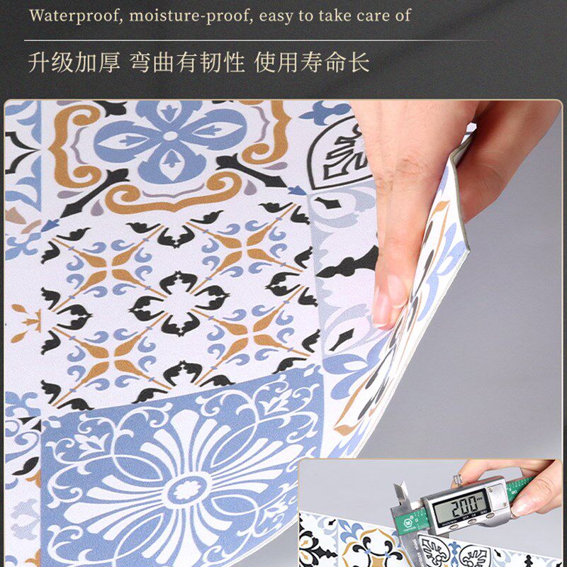 铝塑板墙贴自粘卫生间厨房背景装饰防水防潮墙板仿瓷砖大理石贴纸
