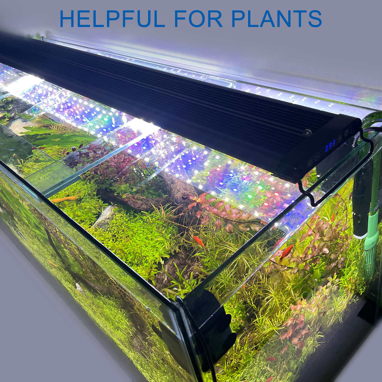 光谱宽体LED水草灯定时调光鱼缸水族箱鱼缸灯防水爆藻灯全可调光