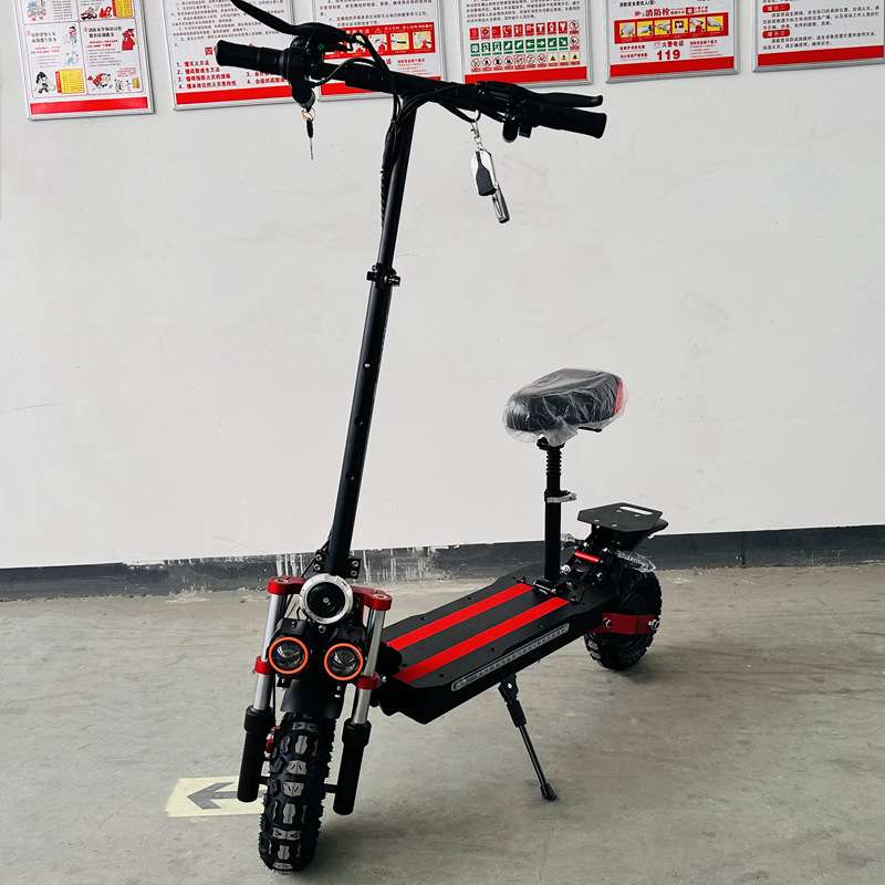 外贸款户外越野滑板车成人代步车减震scooter可折叠电动滑板车