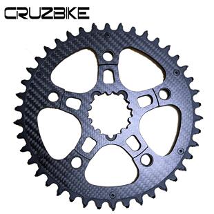 CRUZBIKE 公路自行车超轻碳纤维牙盘 正负齿盘片 BCD110五爪单盘