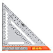 甄选多功能铝合金三角尺木工水平三角板90度45度量角器直角尺跨境