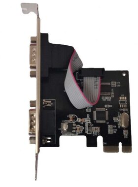 甄选现货PCI-E转串口卡2口RS232多串口卡台式机工控2个9针COM接口