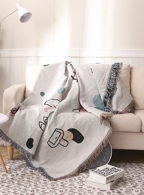 时尚小清新新款朝夕针织毯沙发毯舒适防滑盖毯现货