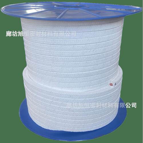聚四氟乙烯盘根白四氟加胶芯盘根四氟密封产品