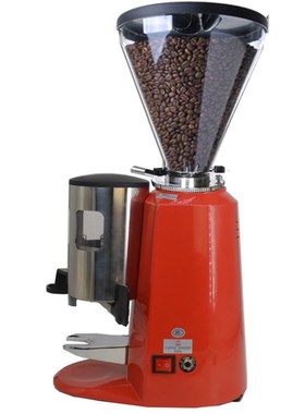商用天马800N意式磨豆机 电动研磨机 红银黑色