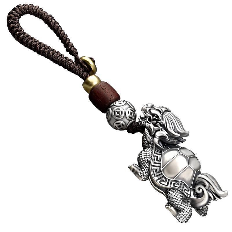 龙龟钥匙扣挂件创意高档挂饰玄武龙头龟汽车钥匙扣挂坠男