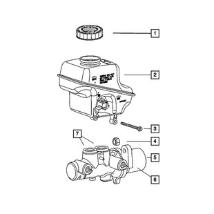 适用于 2008 dodge Challenger Charger 刹车总泵 68033786AA