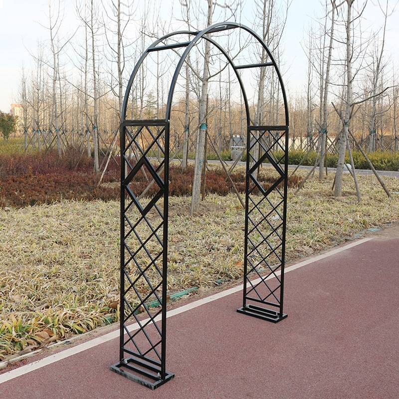 花架爬藤架拱门花园月季花铁架绿萝植物架户外铁艺花门庭院装饰