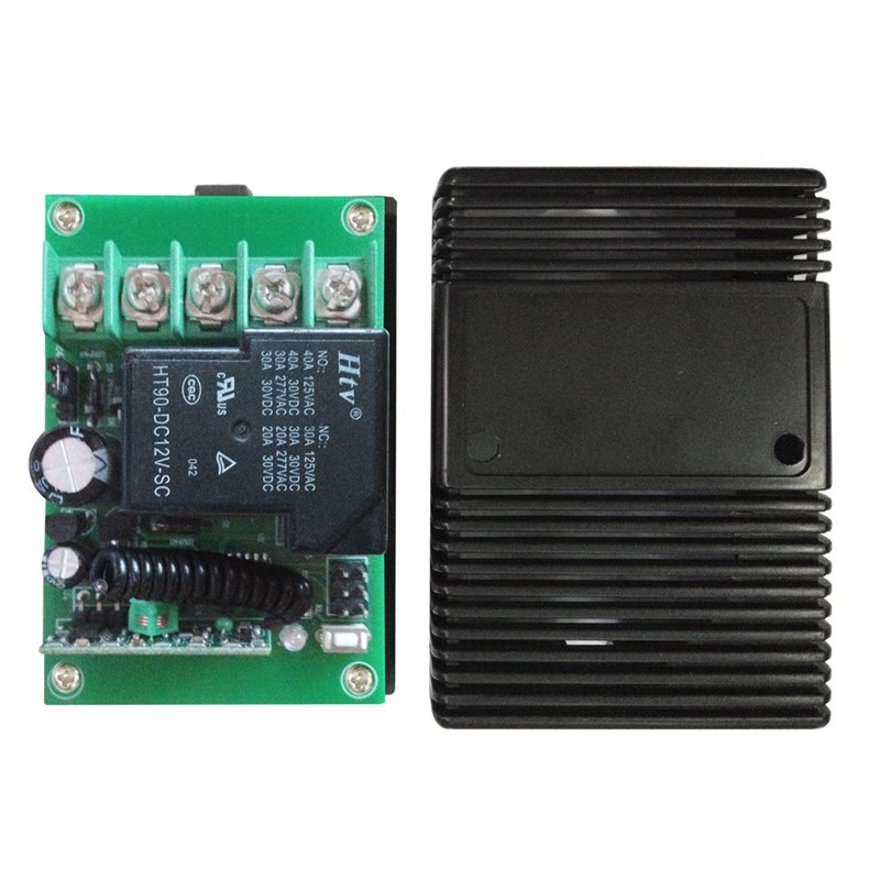 40AL单路40A直流开关控制器12V24V可选学习型无线遥控 开关控制器