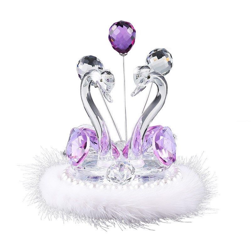 水晶天鹅汽车摆件创意车内装饰用品大全水晶告白气球羽毛车载摆件,汽车用品/电子/清洗/改装,摆件,淘宝优惠券,粉丝福利购,淘宝优惠卷