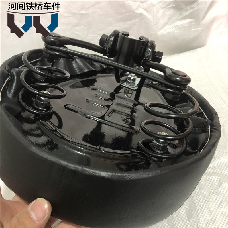 电动车加大加厚面包座 铁壳双螺丝加厚鞍座 电动车圆座子座包