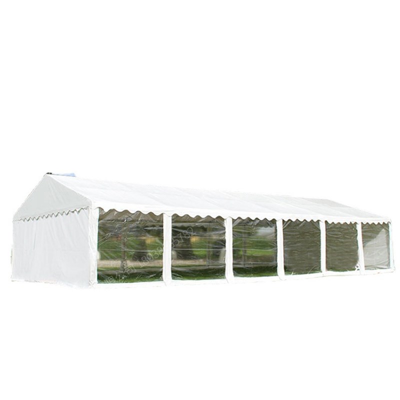 6x12m农村流动酒席帐篷pvc镀锌管pe婚庆宴席棚 户外停车遮阳雨棚