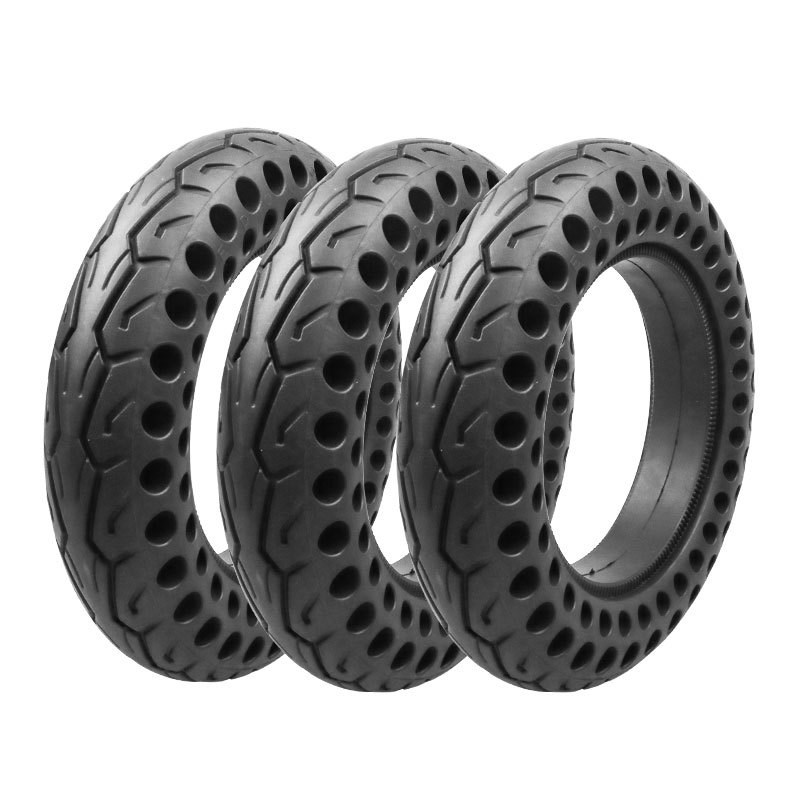 电动滑板车10寸改装实心胎10x2.125减震耐磨蜂窝胎免充气通用轮胎