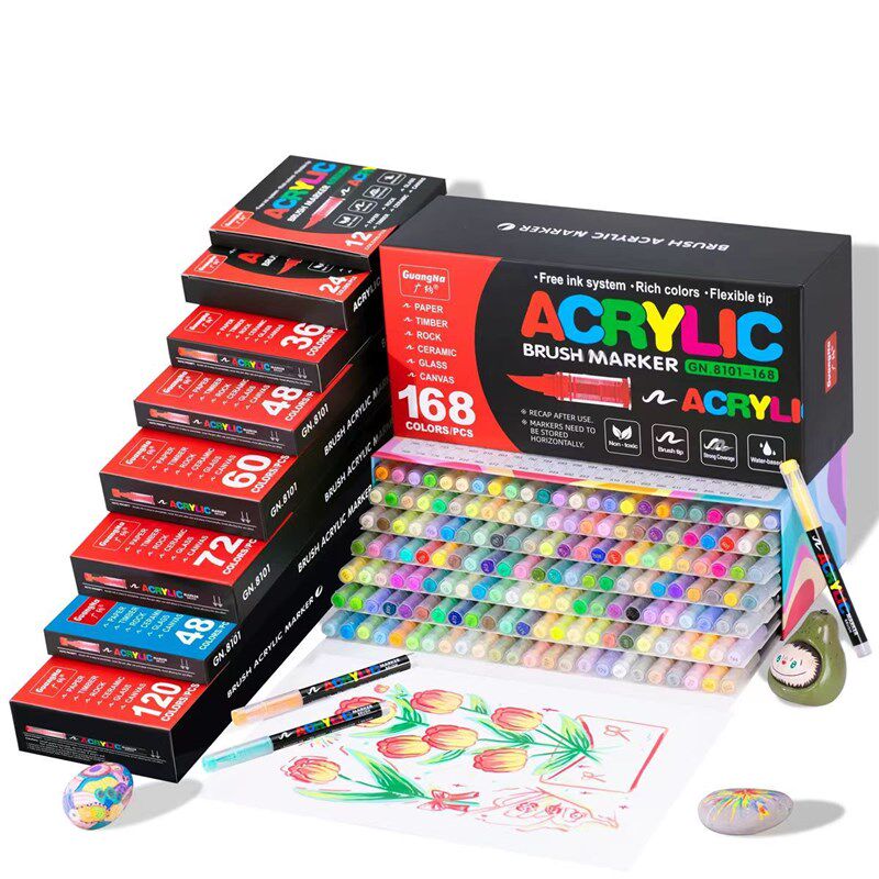广纳直液式软头丙烯马克笔168色学生儿童美术专用水彩笔颜料笔810,文具电教/文化用品/商务用品,水彩笔,淘宝优惠券,粉丝福利购,淘宝优惠卷