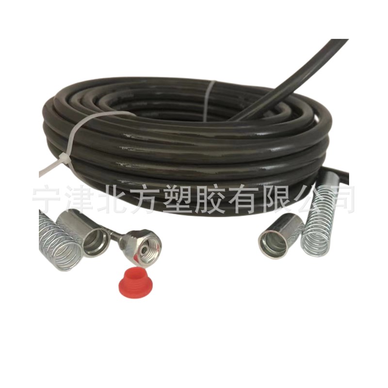 高压无气喷涂机专用管对接头国产通用尼龙钢丝喷漆管喷涂机配件