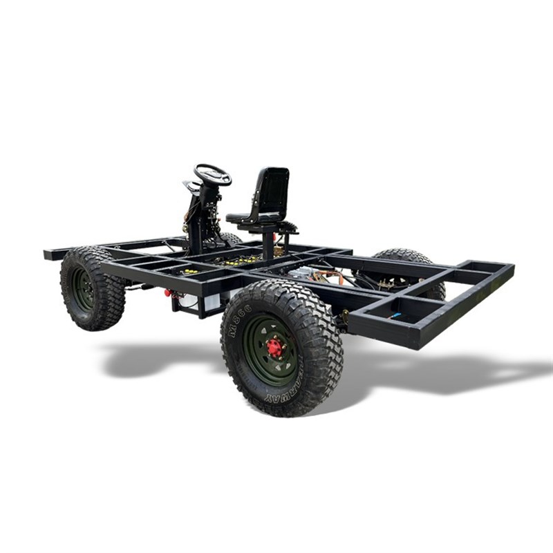 电动四轮巡游花车底盘制作异型车桥加工底盘研发越野轮胎全套配件