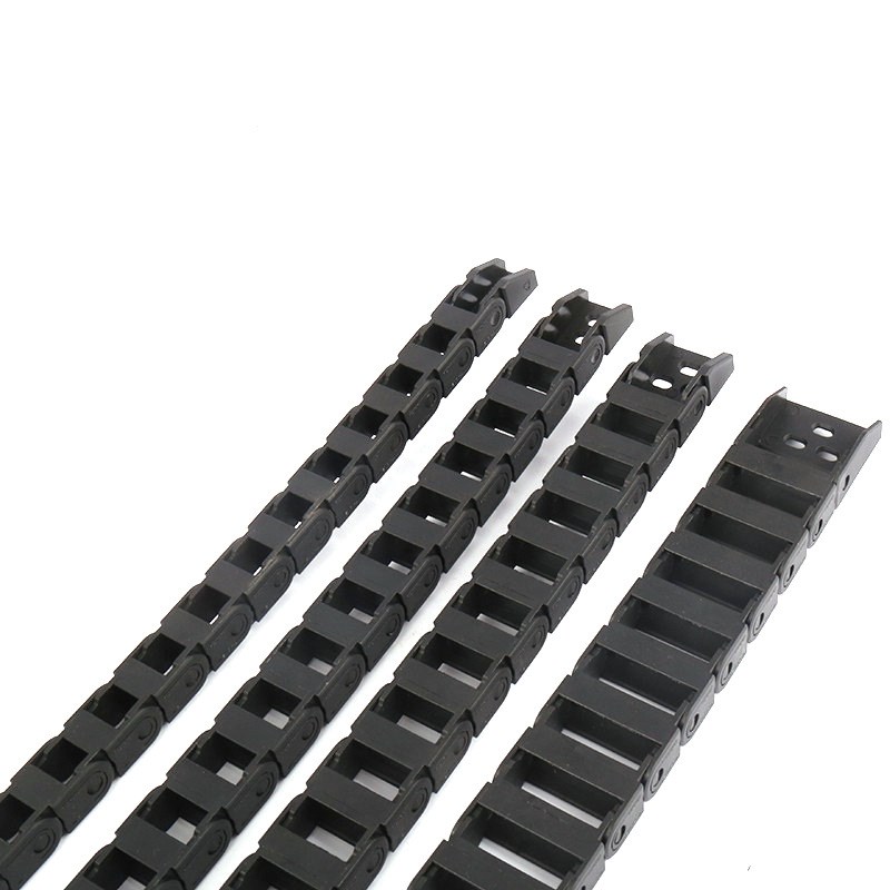 桥式T10不可打开 工程拖链黑体尼龙塑料拖链 机床附件电缆坦克链