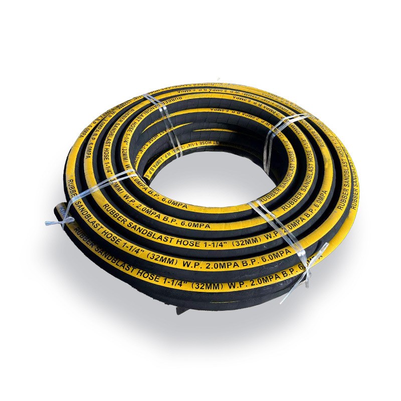 喷砂管抗老化喷浆管船厂喷砂胶管耐磨橡胶管厂家现货喷浆胶管