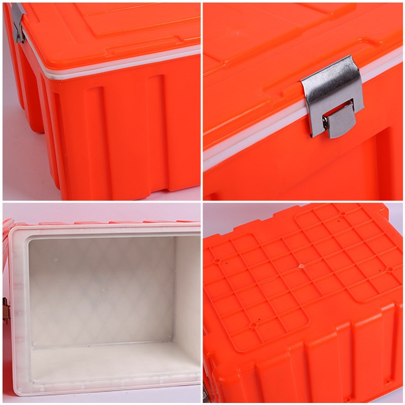 户外60L卡扣保温箱车载冷藏保鲜箱水果生鲜保鲜外卖配餐箱厂家