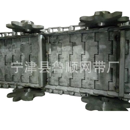 304不锈钢链板标准件定制x自动化冲孔链板耐高温烘干链板传动链