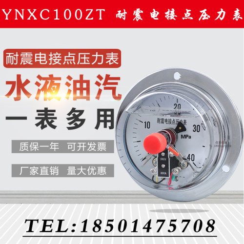 上海正宝 杭州东亚 YNXC100ZT轴向耐震电接点压力表 24 220v 50va