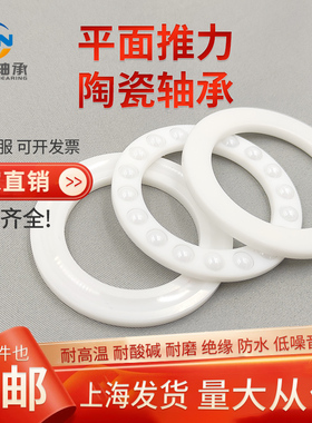 平面陶瓷轴承51106 51107 51108 51109 51110 CE 无油自润滑