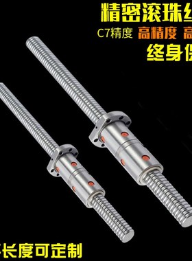 滚珠丝杆双螺母DFU1605/2005/2505/4005加长丝母 螺杆TBI精密丝杠