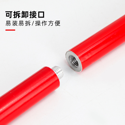 测量花杆2米3米5米活节测量用标杆铝合金红白杆1米中间段工程测量